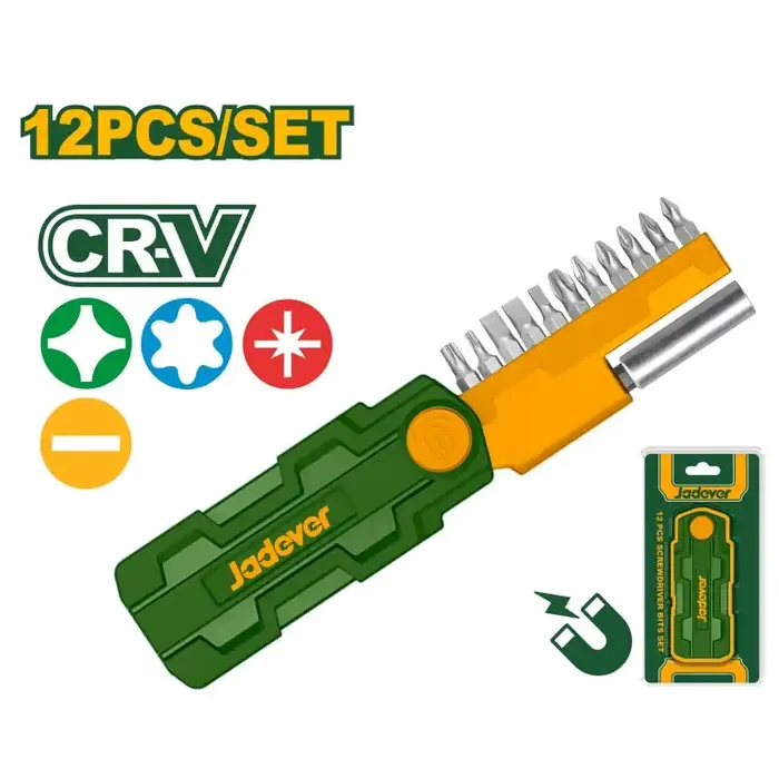 Set Cacciavite Con 12 Bit Con magnete