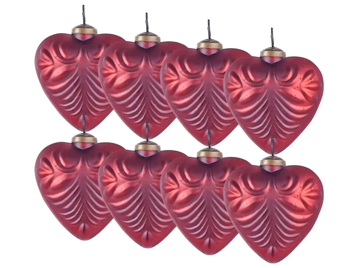 Set di 8 palline decorative FERIABLE Vetro Rosso