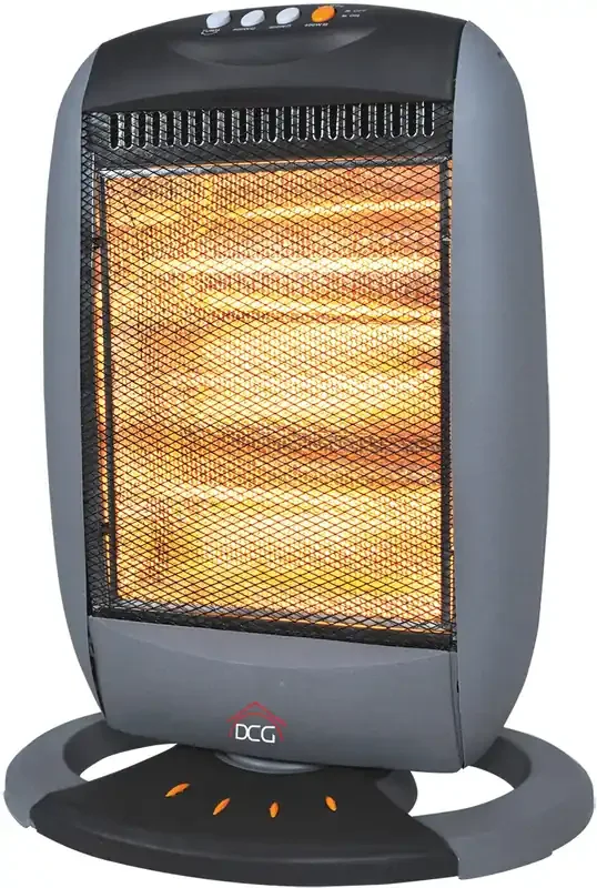 Stufa alogena oscillante DCG 400-800-1200 W grigio