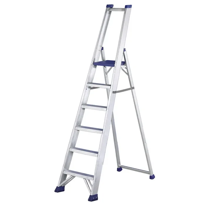 Svelt Regina, 6 gradini, 1,99 mt – Scalandrino in alluminio con cavalletto