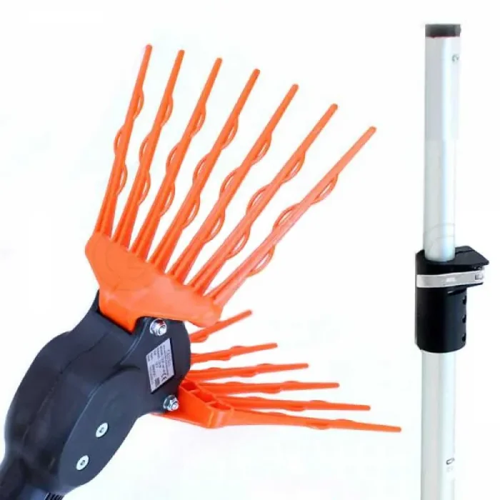 TecnoVIR Olivir – Abbacchiatore elettrico a batteria 150-250 cm – asta telescopica in alluminio