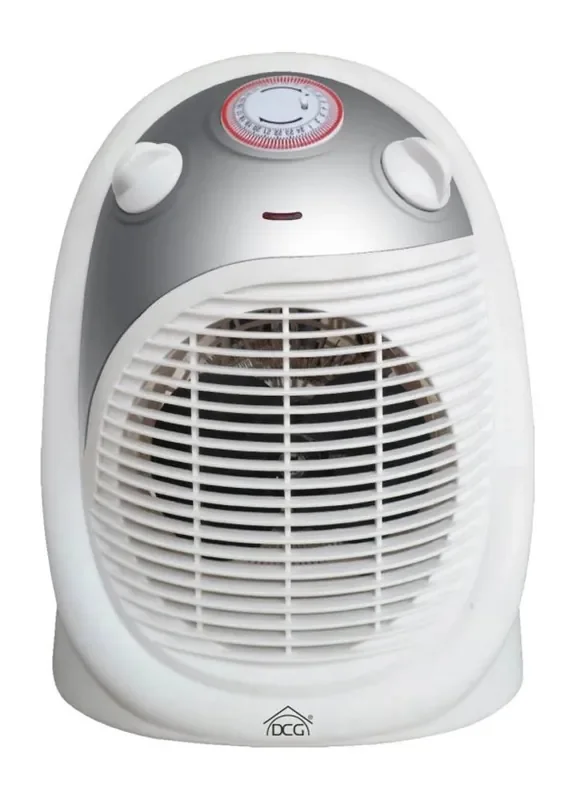 Termoventilatore con timer DCG Eltronic HL9370 2000 W bianco