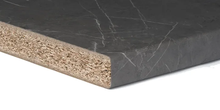 Top cucina marmo nero venato 3040x600x38 mm