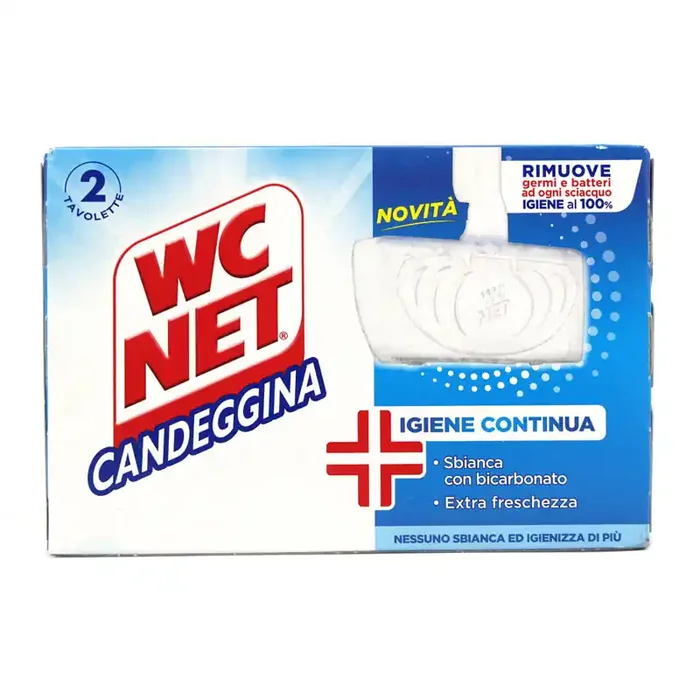 WC NET CANDEGGINA Tavoletta detergente azione sbiancante – 24pz