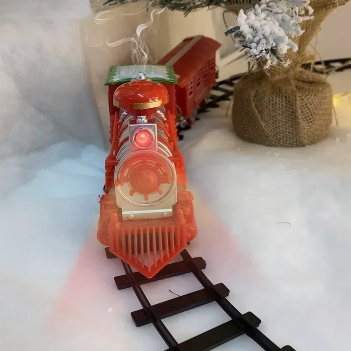 Weihnachtszug Ø 75 cm für Weihnachtsbaum mit Lichtern und Geräuschen